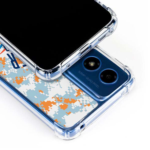 NBA Oklahoma City Thunder Digi Camo Moto G 5G (2024) Clear Case